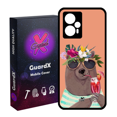 کاور گارد ایکس طرح خرس مدل Glass10645 مناسب شیائومی Poco F5/Redmi Note 12 Turbo