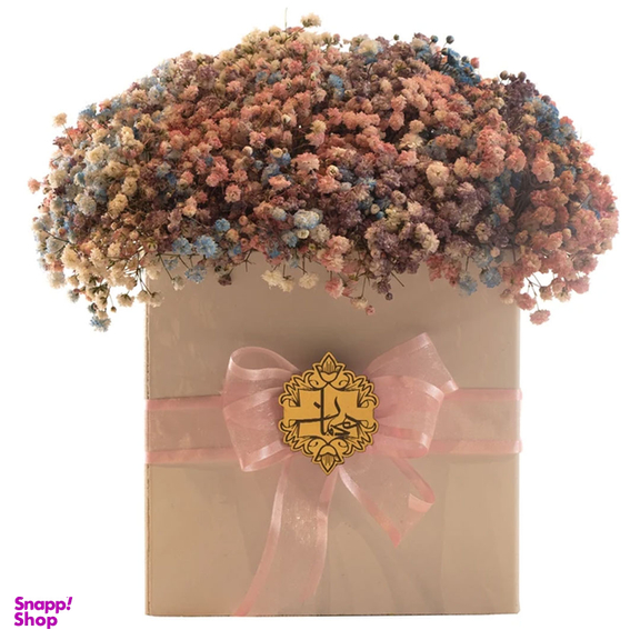 سبد گل طبیعی عروس هفت رنگ هیمان کد B209