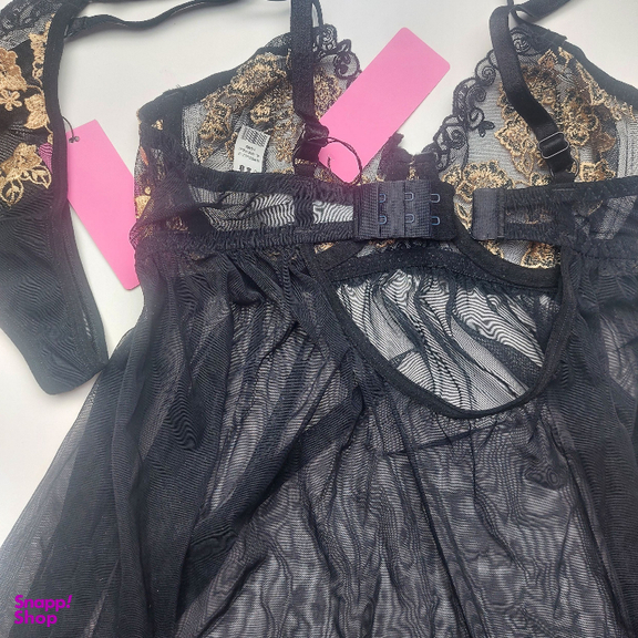 لباس خواب زنانه برتا مدل 2200MZ رنگ مشکی