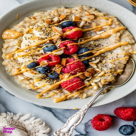 اوتمیل آماده بدون شکر چاربان طعم فندق وزن 55 گرم