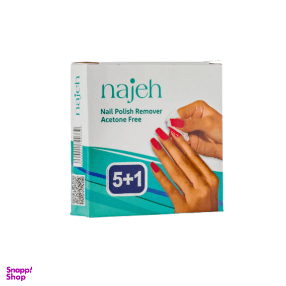 پد لاک پاک کن ناژه مدل polish مجموعه ۶ عددی