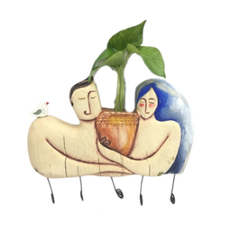 جاکلیدی چوبی دیواری مدل آشنا