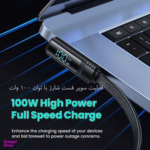 کابل USB-C توکی مدل 100W TQ-X49 طول 1 متر