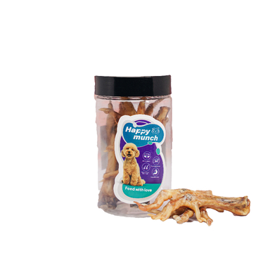 تشویقی سگ هپی مانچ مدل پای مرغ بسته 4 عددی