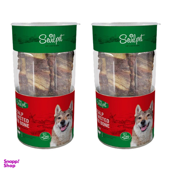 تشویقی سگ سویل پت مدل Scalp Twisted وزن 130 گرم بسته 2 عددی