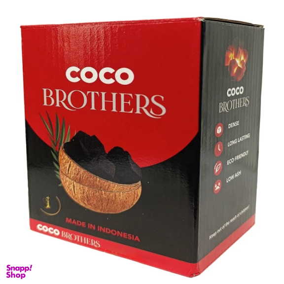 زغال نارگیل کوکو مدل برادرز سایز 25 وزن 1 کیلوگرم