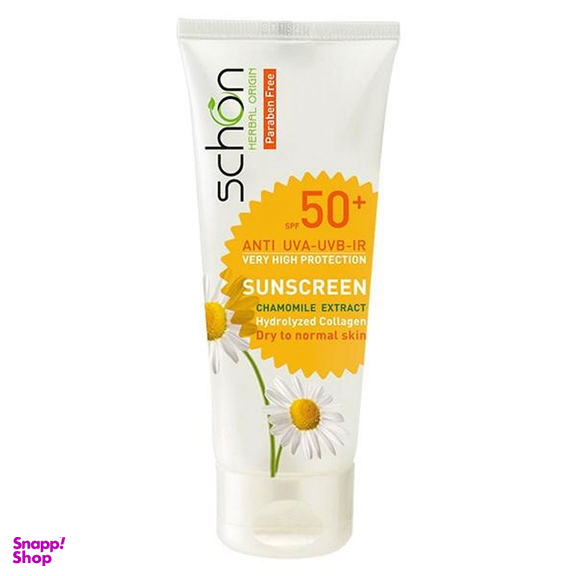 کرم ضد آفتاب شون با +SPF50 مناسب پوست های نرمال تا خشک حجم 50 میلی لیتر