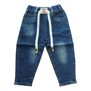 شلوار جین بچگانه مدل تدی رنگ آبی