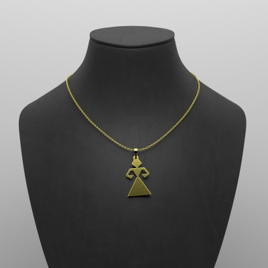 گردنبند طلا 18 عیار زنانه مدوپد مدل آدمک کد F3-1-1259