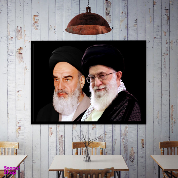 تابلو بکلیت طرح امام خمینی و ایت الله خامنه ای مدل B6996