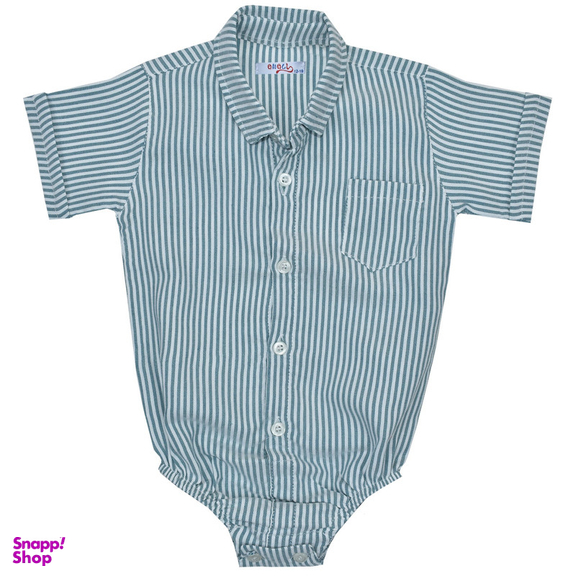 بادی آستین کوتاه نوزادی آنالی مدل راه راه کد 1