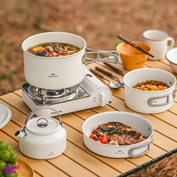 ماهیتابه نچسب نیچرهایک مدل 19cm Ceramic Non-Stick Pot Set کد CF013