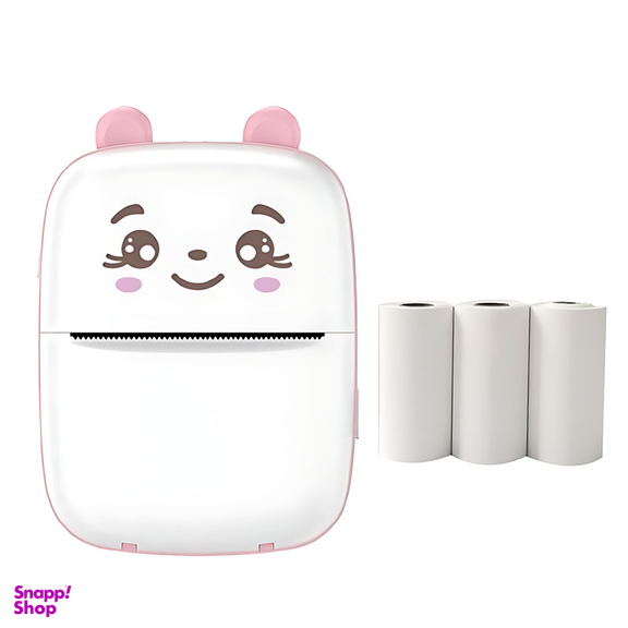 پرینتر لیبل زن ناب سل مدل پرتابل کد PIN01 به همراه 3 عدد رول کاغذی