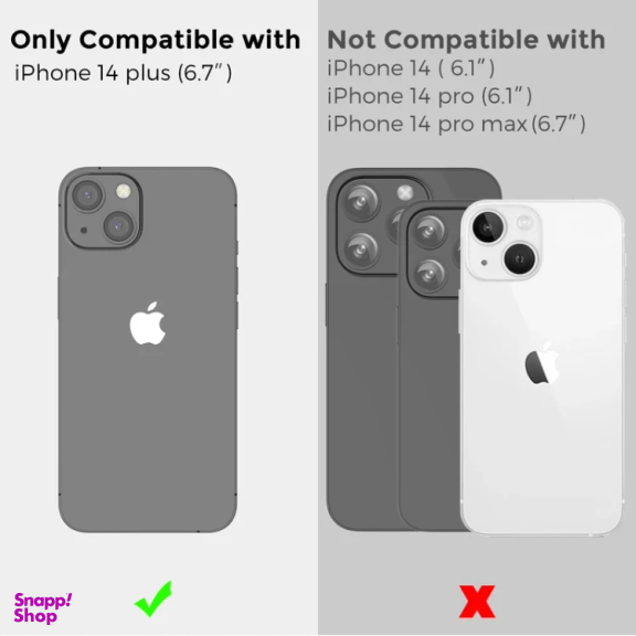 کاور گوشی موبایل آهااستایل مدل PC06-B-N مناسب اپل IPhone 14 Plus