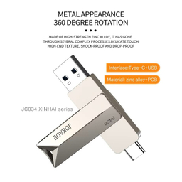 فلش مموری جوکید مدل JC034 تایپ سی ظرفیت 64 گیگابایت