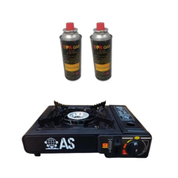 اجاق گاز مسافرتی مدل As به همراه 2 عدد کپسول گاز هانست