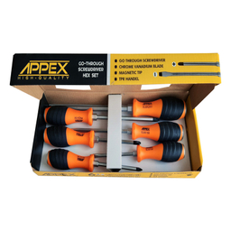 مجموعه 6 عددی پیچ گوشتی اپکس مدل AT-125