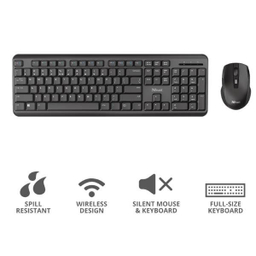 کیبورد و ماوس بی سیم تراست مدل TKM-350 WIRELESS