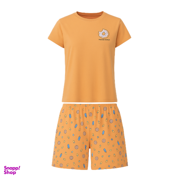 ست نیم تنه و شورتک زنانه اسمارا کد esmara sm38 رنگ نارنجی