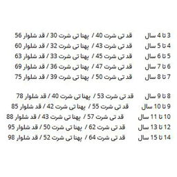 ست تیشرت و شلوار بچگانه مدل خرس کد 4102