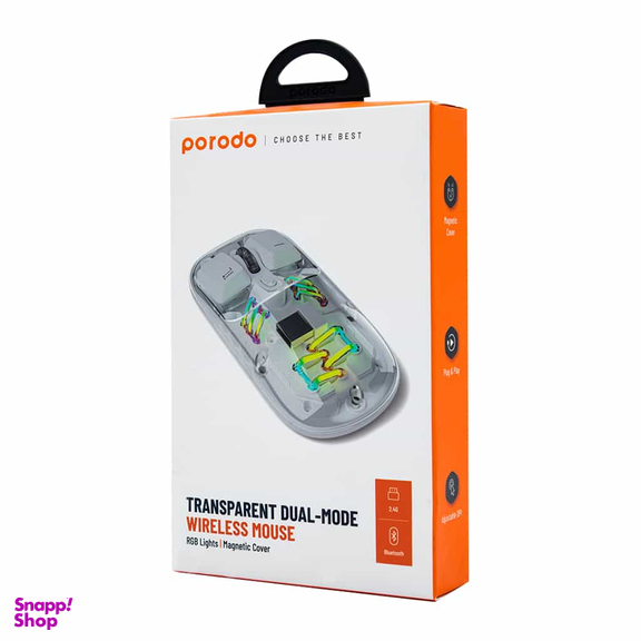 ماوس بی سیم پرودو مدل Traansparent Dual-Mode