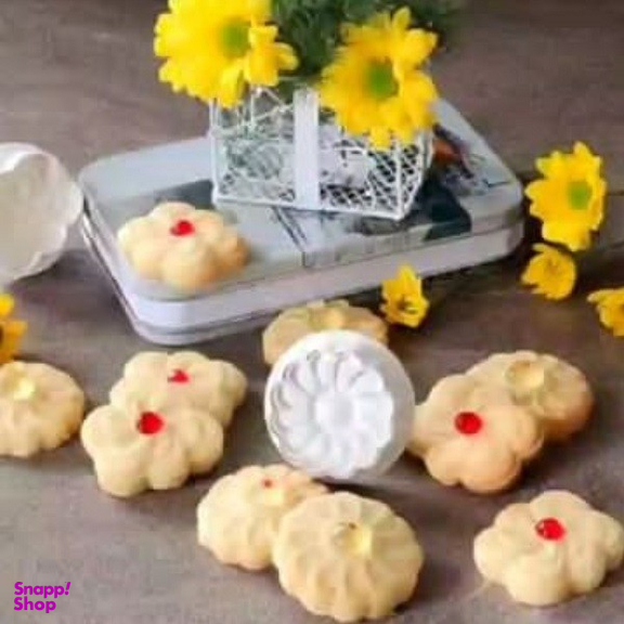 کاتر فشاری شیرینی پزی به گز مدل گل فلورا مجموعه 2 عددی