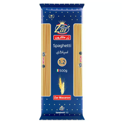 اسپاگتی قطر 1.2 زر ماکارون وزن 500 گرم