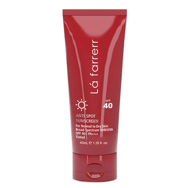 کرم ضد آفتاب و ضد لک رنگی لافارر مدل Normal To Dry Bronze حجم 40 میلی‌‌ لیتر