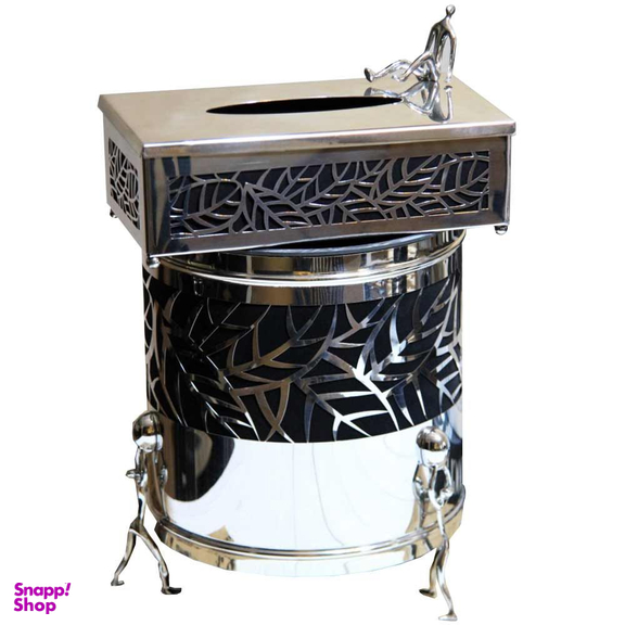 ست سطل زباله و دستمال کاغذی سالینو کد 80035S