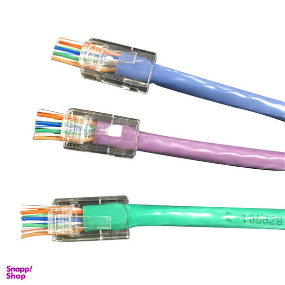 سوکت شبکه CAT6 مدل OPEN END بسته 25 عددی