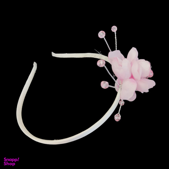 تل مو دخترانه مدل تک گل کریستالی کد VS-T1GKSS