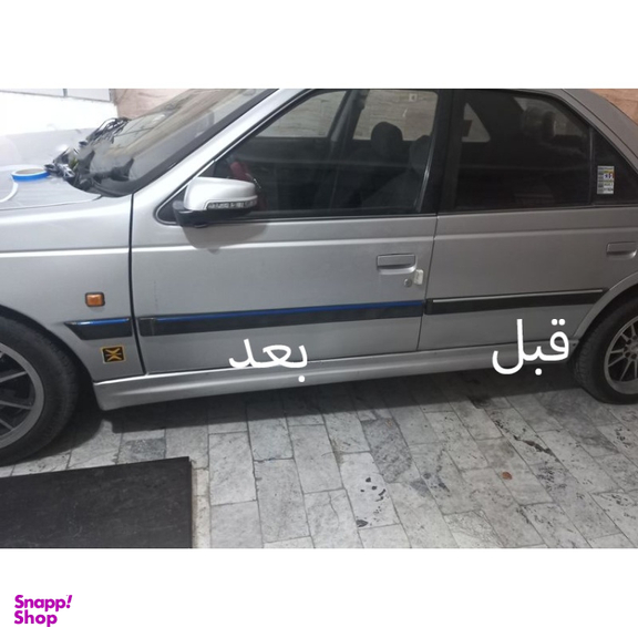 برچسب سپر و زه بغل درب خودرو کالانیکس مدل CHS-PARS20M-10571 رنگ آبی مناسب پژو پارس