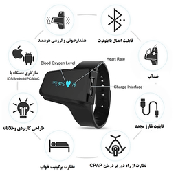 هولتر اکسیژن، ضربان قلب و آنالیزور کیفیت خواب ولو مدل Checkme o2 max