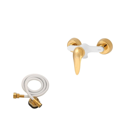 شیر سرویس بهداشتی فاخته مدل زحل کد STS به همراه شلنگ