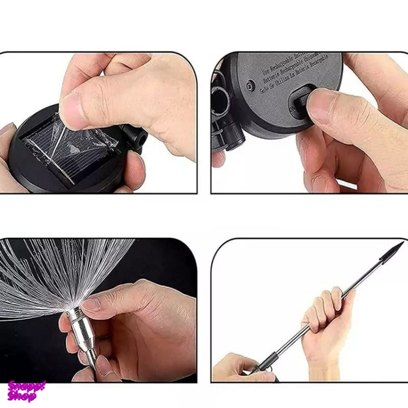 چراغ باغچه چتری خورشیدی کد 0159 بسته 2 عددی