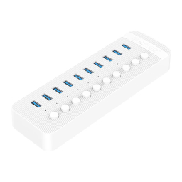 هاب 10 پورت USB 3.0 اوریکو مدل CT2U3-10AB به همراه آداپتور