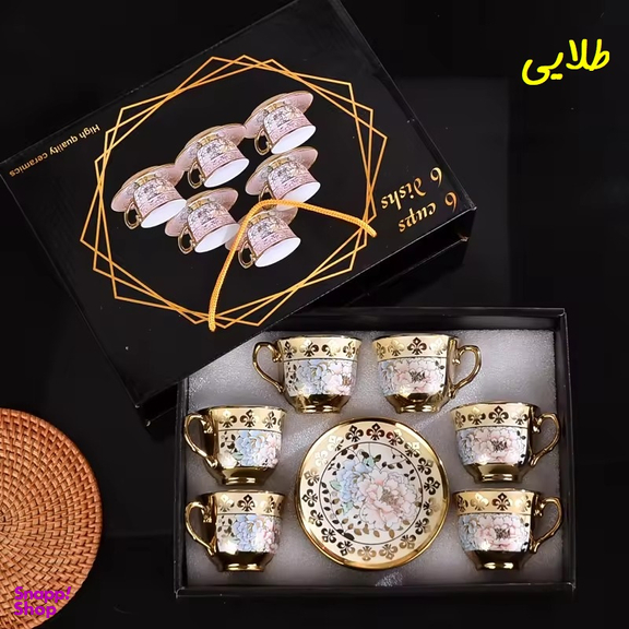 سرویس قهوه خوری 12 پارچه مدل لمونژ