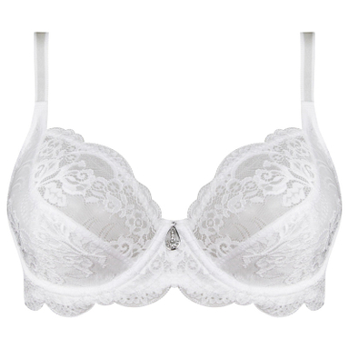 سوتین زنانه لین مدل فنردار کد 4680-513 رنگ سفید