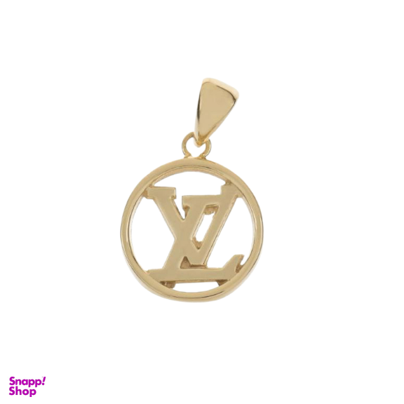 گردنبند طلا 18 عیار زنانه پانسی طرح LV کد Pe00048