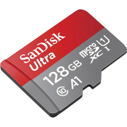 کارت حافظه microSDXC سن دیسک مدل Ultra A1 کلاس 10 استاندارد UHS-I سرعت 100MBps ظرفیت 128 گیگابایت همراه با آداپتور SD
