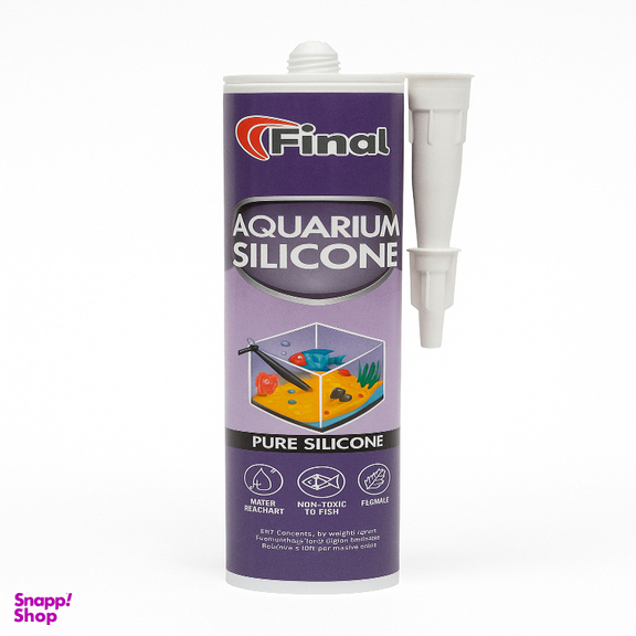 چسب سیلیکون بدون اسید فینال مخصوص آکواریوم مدل ماهی