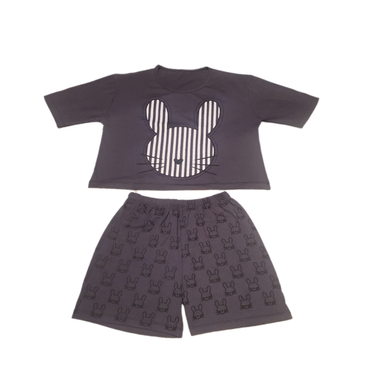 ست نیم تنه و شورتک کد 5677