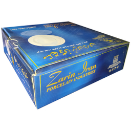 بشقاب غذاخوری چینی زرین ایران مدل سپیدار درجه عالی بسته 6 عددی