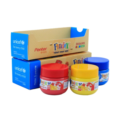 رنگ انگشتی پنتر یونیسف مدل Findex بسته 3 عددی
