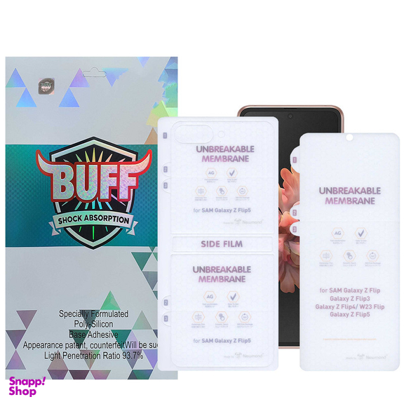 محافظ صفحه نمایش مات بوف مدل Hydrogel-Matte مناسب برای گوشی موبایل سامسونگ Galaxy Z Flip 5 به همراه محافظ پشت گوشی
