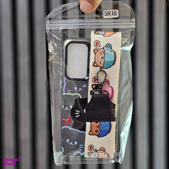 کاور گوشی موبایل سوکول مدل گربه کد پیشی مناسب برای سامسونگ Galaxy A36 به همراه بند آویز