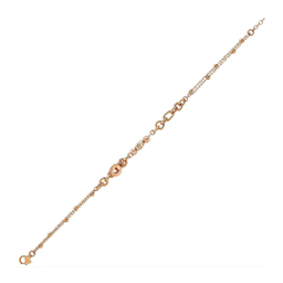 دستبند طلا ۱۸ عیار زنانه میلی گالری مدل نایس طرح زنجیری کد MT579