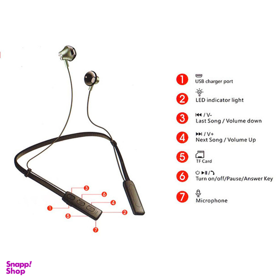 هدفون بلوتوث گردنی مدل TS-018