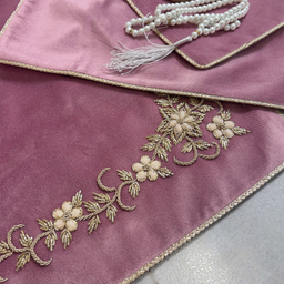 سجاده و جانماز سرمه دوزی صفاهوم مدل عروس