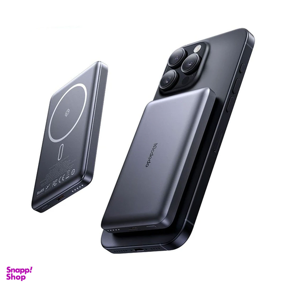 پاوربانک مغناطیسی 20 وات مک دودو مدل Metal Ultra-Thin ظرفیت 5000 میلی آمپر